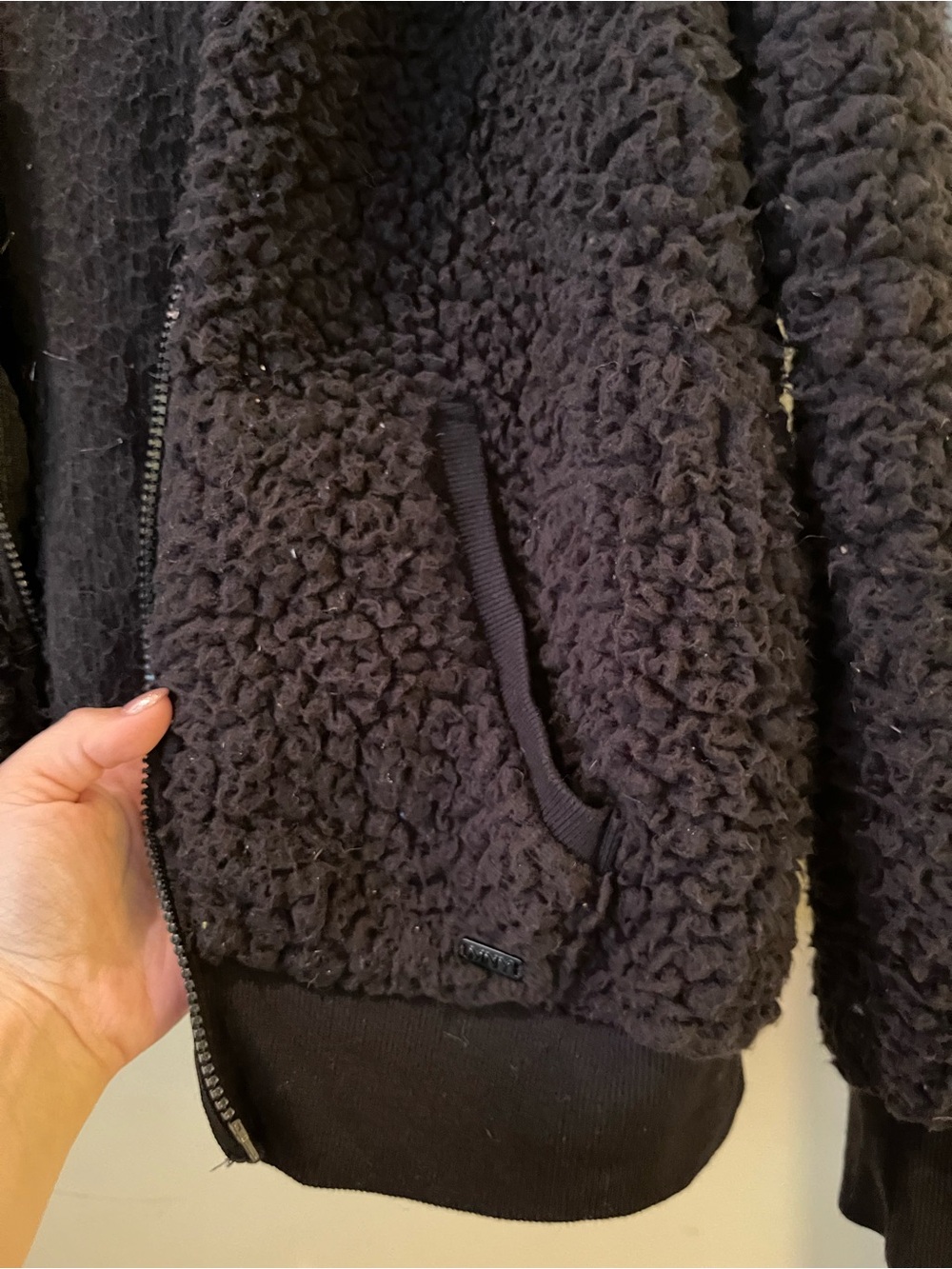 Marc New York Brown Teddy Zip Hoodie Jacket - Picture 2 of 4